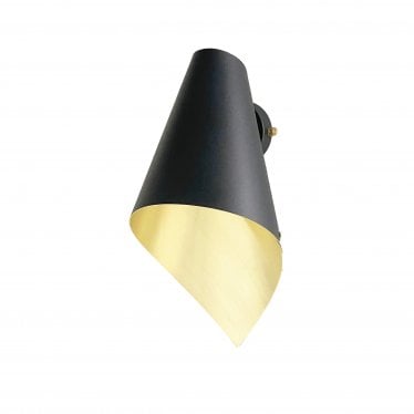 ARC Wall Light - Brushed Brass & Matte Black