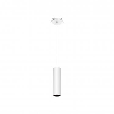 1901 Pendant Semi Recessed Mounted - White Housing/Black Baffle