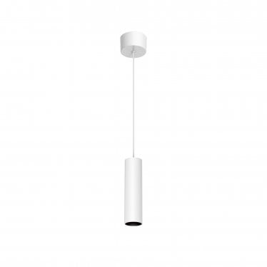 1901 Pendant Surface Mounted - White Housing/Black Baffle