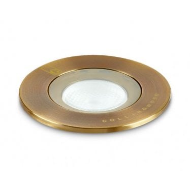 GL016 F AB Ground Lights - Brass - Low Voltage