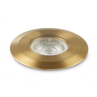 GL038 SPS LED Ground Light - Antique Brass - Straight to Mains