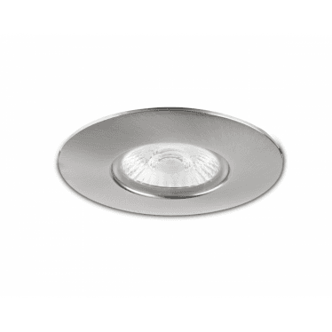 H2 Pro Extreme Fixed 4.6W IP65 All Weather Downlight - Brushed Steel - Straight to Mains