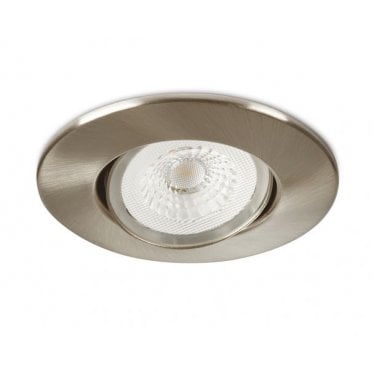 H4 Lite Adjustable Downlight - Brushed Steel (includes bezel)