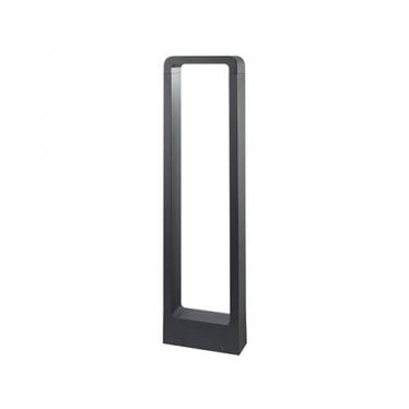 LUXI 54 Rectangular Terminal Bollard - Anthracite Grey