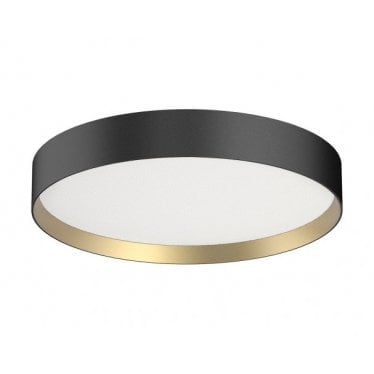 Nova CSP Pendant or Flush Fitting - Black-Gold