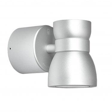 WL075 SPS Straight to Mains High Output LED Wall Light - Aluminium Silver