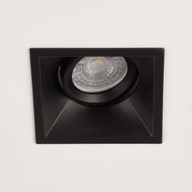 Berlin Adjustable Square GU10 Downlight - Matt Black