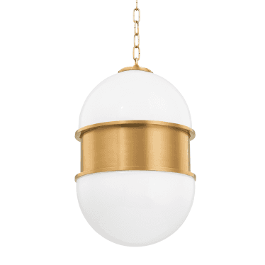 Broomley 2 Light Pendant - Vintage Brass