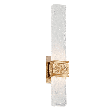 Freeze 2 Light Wall Sconce Light - Gold Leaf