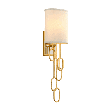 Halo 1 Light Wall Sconce Light - Gold Leaf