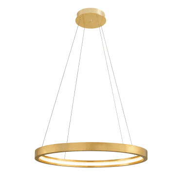 Jasmine Large 1 Light Pendant - Gold Leaf