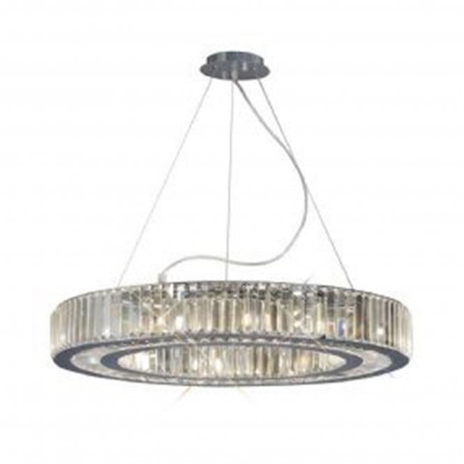 Diyas Diyas IL30099 Torre Pendant 10 Light Polished Chrome/Crystal