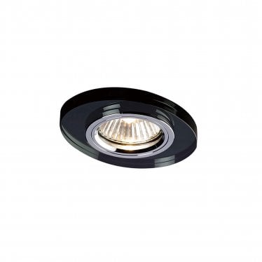 IL30808BL Crystal Downlight Oval Rim Only Black,IL30800 Required To Complete The Item