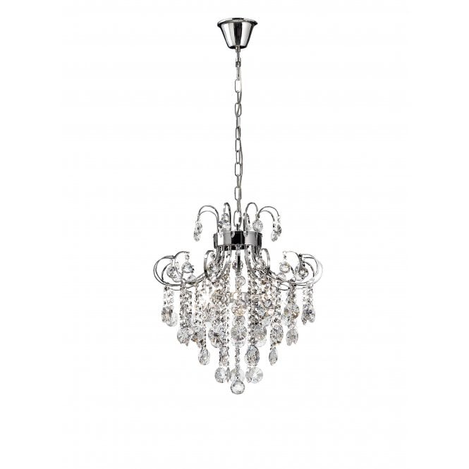 Diyas Diyas IL31055 Rosina Pendant 6 Light Polished Chrome/Crystal