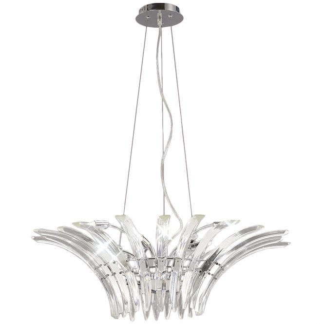 Diyas Diyas IL50443 Sinclair Pendant 9 Light Polished Chrome