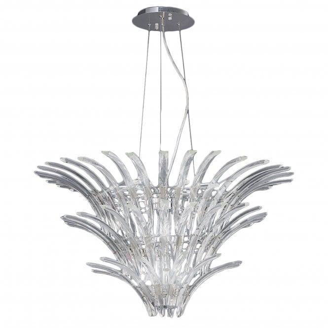 Diyas Diyas IL50445 Sinclair Pendant 12 Light Polished Chrome