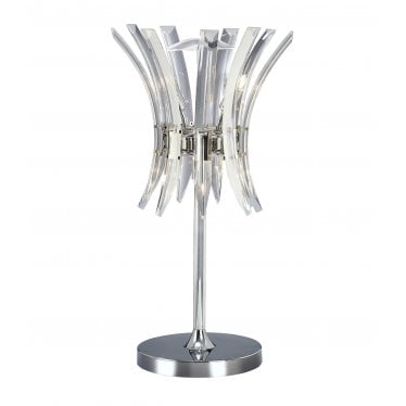 IL50446 Sinclair Table Lamp 4 Light Polished Chrome