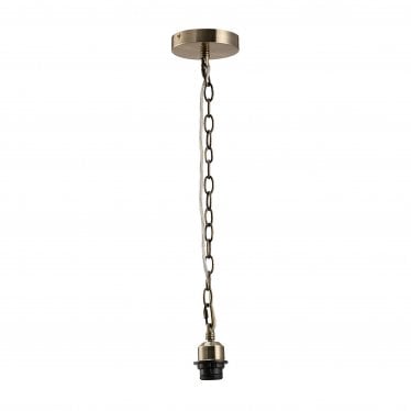 IL60016 Kudo Electrical Suspension Kit 1 Light Antique Brass