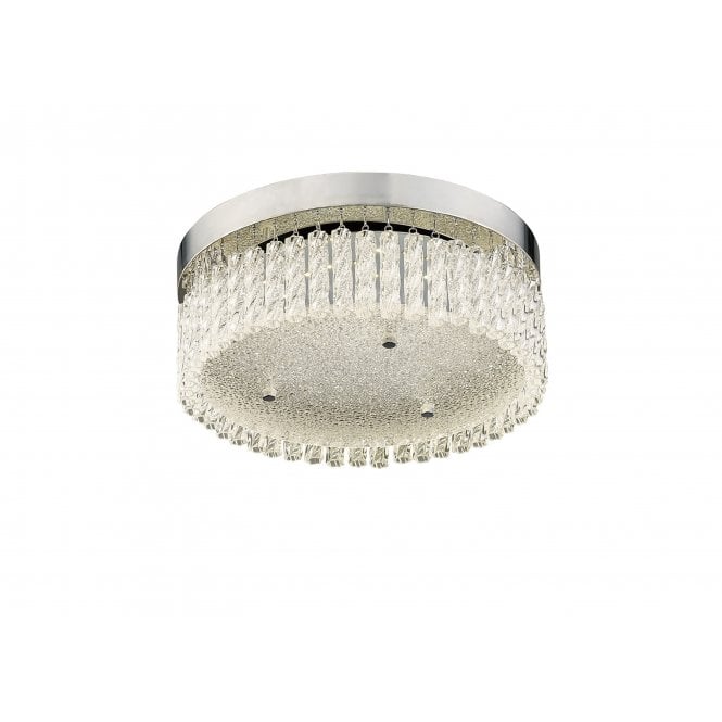 Diyas Diyas IL80054 Aiden Small Round Ceiling 18W 1600lm LED 4200K Polished Chrome/Crystal