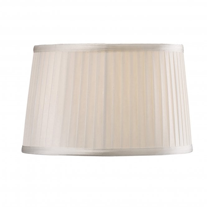 Diyas Diyas ILS31210 Willow Fabric Shade - White 26/30cm - Shade Only