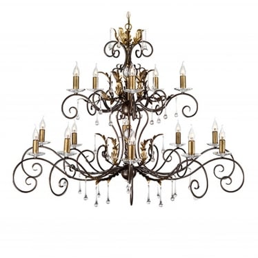 Amarilli 15 Light Chandelier - Bronze