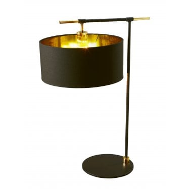 Balance 1 Light Table Lamp - Black & Polished Brass