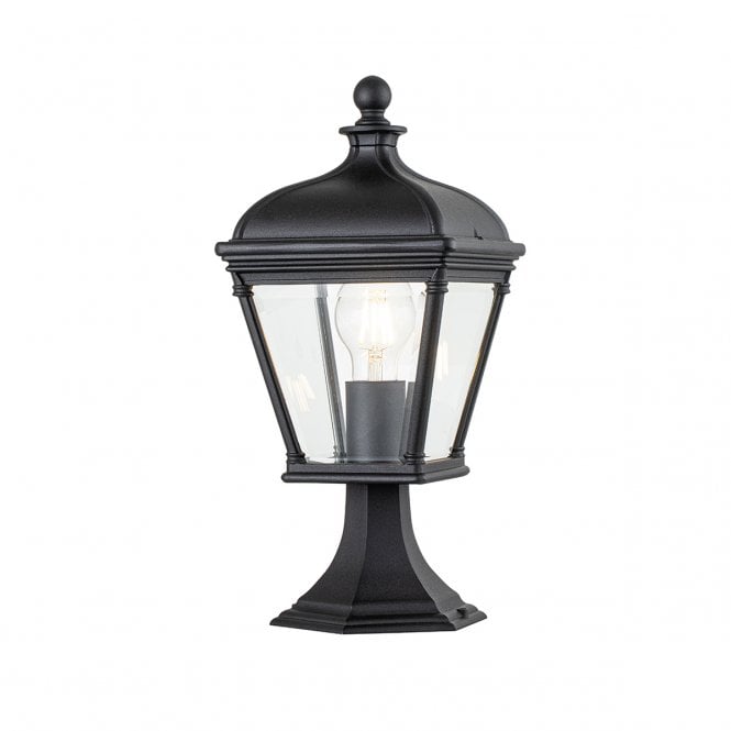 Elstead Lighting Elstead Lighting Bayview Single Medium Pedestal Lantern - Black