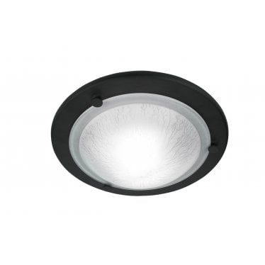 Berwick 1 Light Flush Mount - Black