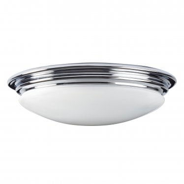 Brompton Single Bathroom Flush Fitting - Polished Chrome