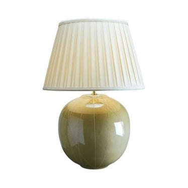 Canteloupe Table Lamp - Green Reactive Glaze