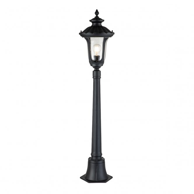 Elstead Lighting Elstead Lighting Chicago Single Small Pillar Lantern - Textured Black