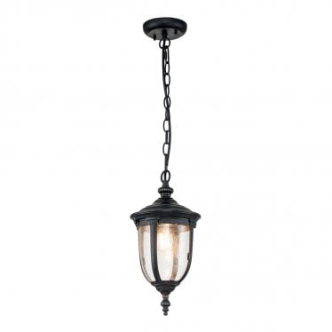 Cleveland Single Small Chain Lantern - Weathered Bronze