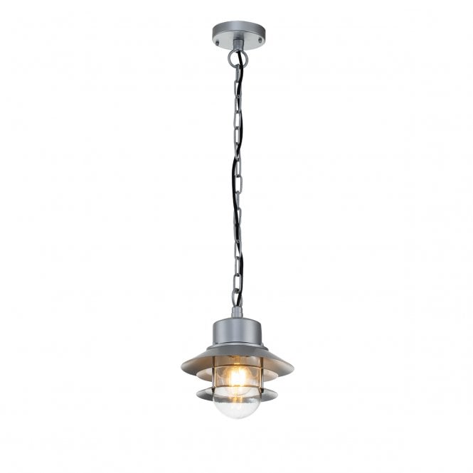 Elstead Lighting Elstead Lighting Copenhagen Single Chain Lantern - Silver