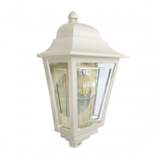 Elstead Lighting Elstead Lighting Deco Lane 1 Light Half Wall Lantern - Cream