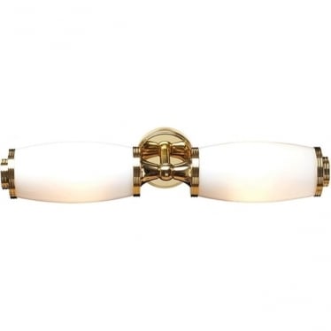 Eliot Two Light Bathroom Wall Light - Polished Brass