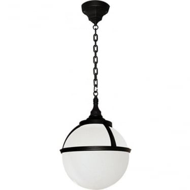 Glenbeigh Single Chain Lantern - Black