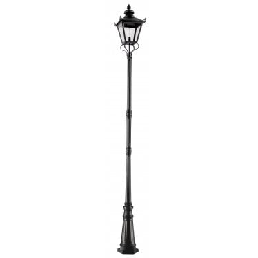 Grampian 1 Light Lamp Post - Black