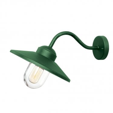 Klampenborg 1 Light Wall Lantern - Fir Green