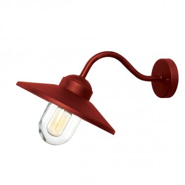 Klampenborg 1 Light Wall Lantern - Oxide Red