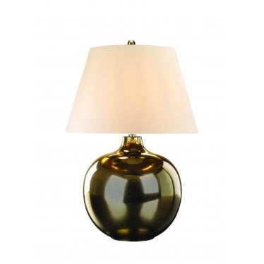 Ottoman 1 Light Table Lamp - Lightly Crackled Metallic Bronze