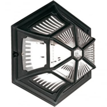 Parish Single Flush Lantern - Black