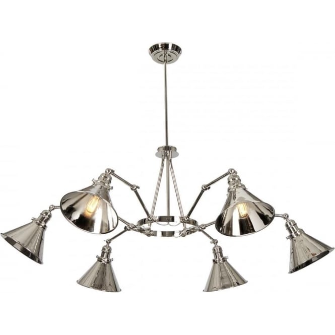 Elstead Lighting Elstead Lighting Provence 6 Light Chandelier - Polished Nickel