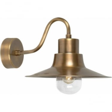 Sheldon Single Wall Lantern - Aged Brass