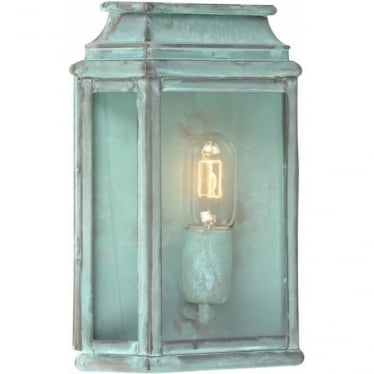 St Martins Single Wall Lantern - Verdigris