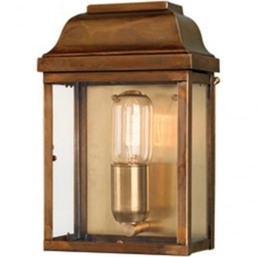 Victoria Single Wall Lantern - Aged Brass