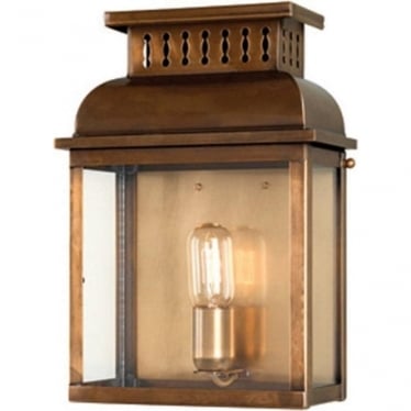 Westminster Single Wall Lantern - Aged Brass