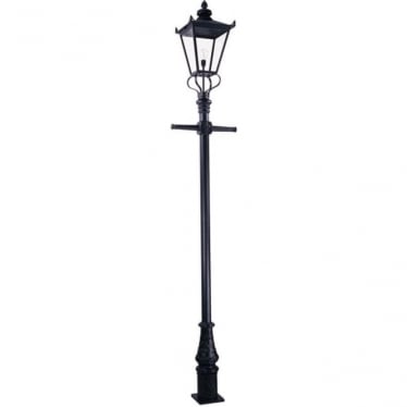 Wilmslow Single Lamp Post - Black