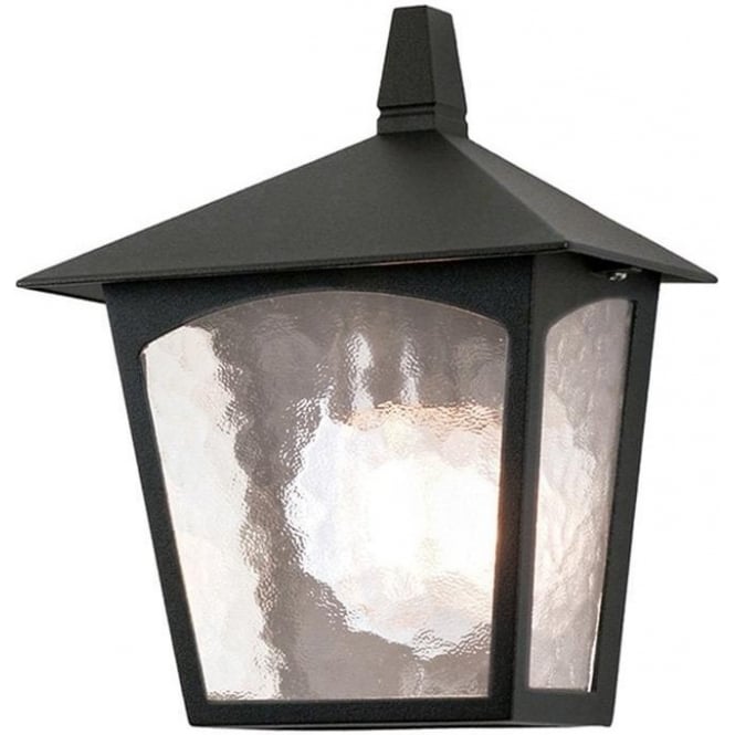 Elstead Lighting Elstead Lighting York Single Flush Half Lantern - Black