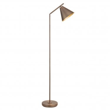 Cape 1 Light Floor - Brushed Antique Bronze