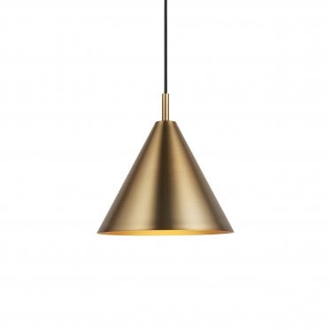 Cape 1 Light Pendant - Warm Antique Brass